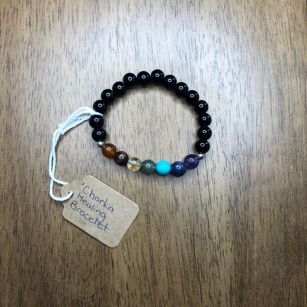 Handmade Chakra Healing Gemstone Bracelet